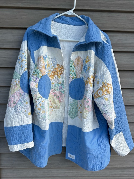 Jackets & Blazers - Quilted Floral Patchwork Jacket - handmade